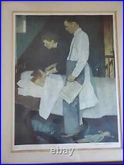 Original 1943 Wwii Ours To Fight For Freedom From Fear Norman Rockwell A/p