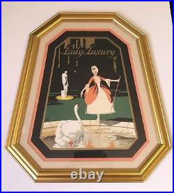Original vintage french poster 1890's. Lady luxury lynas perfumer