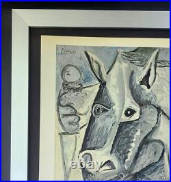 Pablo Picasso 1971 Print + Signed Poster + Mounted And Framed + Buy It Now