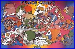 Peace Corps Peter Max Poster 1970 print paper Unframed