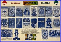 Peter Max 1967 Life Foldaway Promo for Original Posters Art Vellum Paper