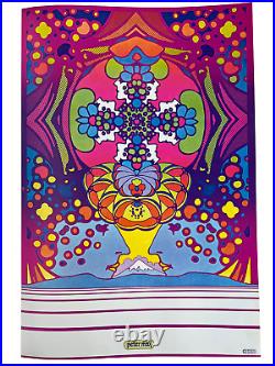 Peter Max 2000 Light Years Poster from the Poster Book 1970 FRAMED