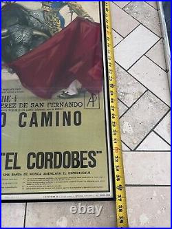 Plaza De Toros MONUMENTAL Vintage Framed Original Poster