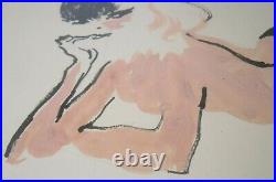 RARE LEROY NEIMAN (US/1921-2012)'MISS VIXEN WHAT'S NEW PUSSYCAT' WithC, INK/PNCL
