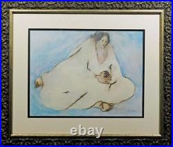 R C Gorman Poster Mother&Child Hand Signed by RC Gorman framed GALLERY Poster