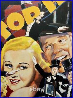 Ralph Massey -Ginger Rogers & Fred Astaire Top Hat Painting