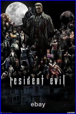 Resident Evil Mash-Up Game Poster Collage (Framed) Wesker Chris Leon NEW USA