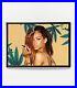 Rihanna Smoking Weed Poster Framed Art Painting Marijuana NEW USA