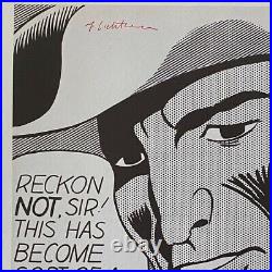 Roy Lichtenstein Vintage 1970 Signed Mounted 11x14 Offset Lithograph