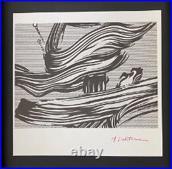 Roy Lichtenstein Vintage 1970 Signed Mounted & Framed Offset Lithograph