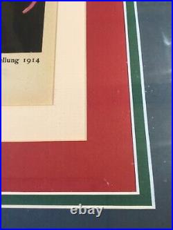 SCHNACKENBERG-AUSSTELLUNG Original Vintage PosterPLAKET1914 Art Deco 1922