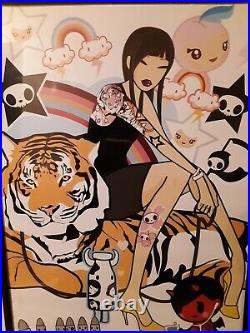 Simone Legno Tokidoki Tiger Test Pop Art Poster(rare)
