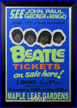 The Beatles Live at Maple Leaf Gardens 1966 Toronto Custom Framed