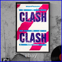 The Clash Touring Australia Vintage Music Poster Rare Collectible Memorabilia