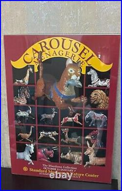 The David Wierdsma Collection Carousel Menagerie Poster 18 x 24 Vintage