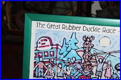 The Great Rubber Duckie Race Poster 2007 Crested Butte Colorado Framed