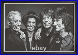 The Rolling Stones Band Portrait Framed Art Reprint
