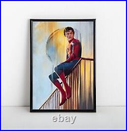 Tom Holland Framed Poster Spider-Man Homecoming Exclusive Art NEW USA
