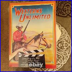 Vintage 1980 Westerns Unlimited Monte Dolack ORIGINAL SIGNED Poster Rare