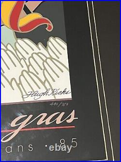 Vintage 1985 Official Mardi Gras Poster by Hugh Ricks Signed & Numbered
