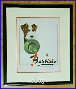 Vintage Barbisio Sagliano Micca Italia Framed Advertising Poster