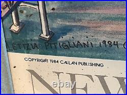 Vintage Letizia Pitigliani Art Print New Orleans Poster 1984