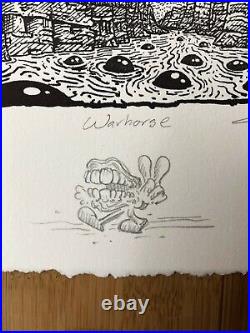 Warhorse AJ Masthay Letterpress Furthur Frames 2018 86/100 Doodled Twiddle