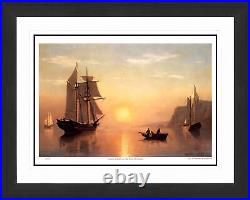 William Bradford Sunset Calm in the Bay of Fundy Print Hudson River School